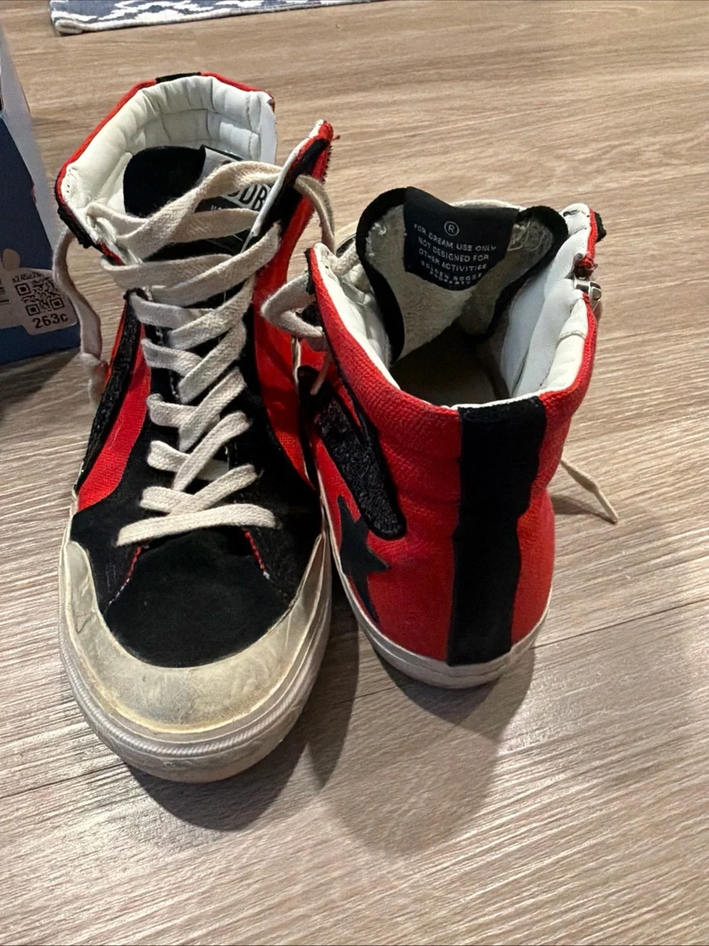 Golden Goose (made in Italy) High top Sneakers (HQ3073) W 8/ M 6.5 - Picture 2 of 3
